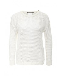 Женский белый свитер с круглым вырезом от Pennyblack