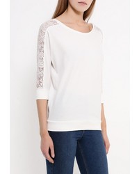 Женский белый свитер с круглым вырезом от Piazza Italia