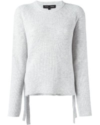 Женский белый свитер с круглым вырезом от Proenza Schouler