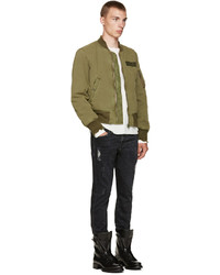 Мужской белый свитер с круглым вырезом от R 13