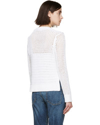 Женский белый свитер с круглым вырезом от Rag & Bone