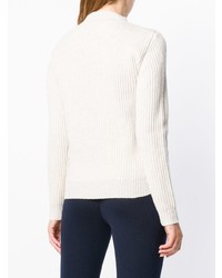 Женский белый свитер с круглым вырезом от Jil Sander Navy