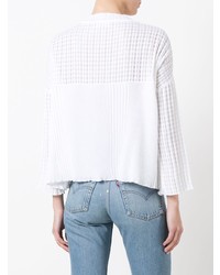 Женский белый свитер с круглым вырезом от Sonia Rykiel