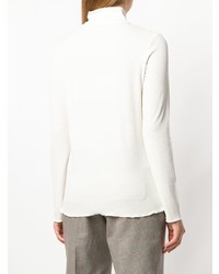 Женский белый свитер с круглым вырезом от A.P.C.