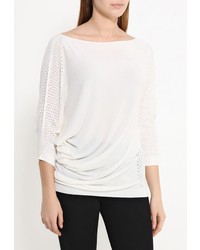 Женский белый свитер с круглым вырезом от Rinascimento