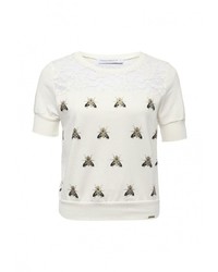 Женский белый свитер с круглым вырезом от Rinascimento