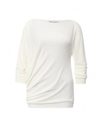 Женский белый свитер с круглым вырезом от Rinascimento