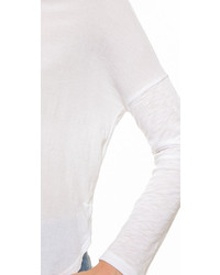 Женский белый свитер с круглым вырезом от Stateside