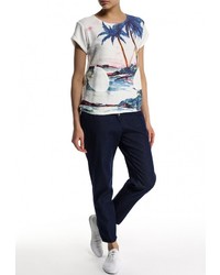 Женский белый свитер с круглым вырезом от Roxy