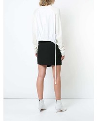 Женский белый свитер с круглым вырезом от Tibi