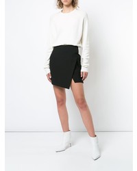 Женский белый свитер с круглым вырезом от Tibi