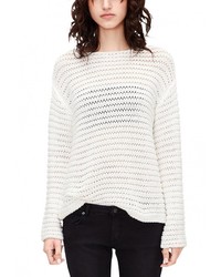 Женский белый свитер с круглым вырезом от s.Oliver Denim