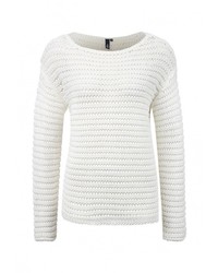 Женский белый свитер с круглым вырезом от s.Oliver Denim