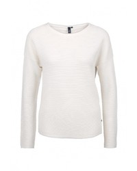 Женский белый свитер с круглым вырезом от s.Oliver Denim