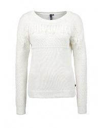 Женский белый свитер с круглым вырезом от s.Oliver Denim