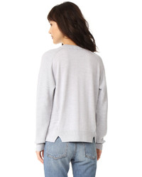 Женский белый свитер с круглым вырезом от Belstaff