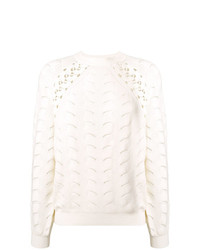 Женский белый свитер с круглым вырезом от See by Chloe