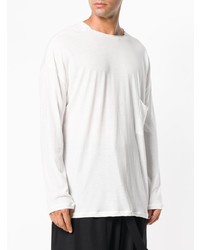 Мужской белый свитер с круглым вырезом от Isabel Benenato
