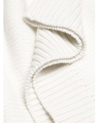 Мужской белый свитер с круглым вырезом от Saint Laurent