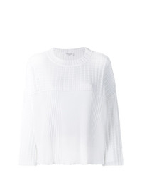 Женский белый свитер с круглым вырезом от Sonia Rykiel