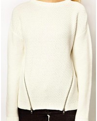 Женский белый свитер с круглым вырезом от Asos