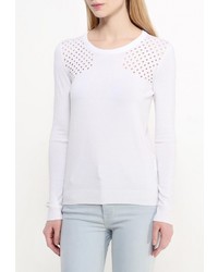 Женский белый свитер с круглым вырезом от Tom Farr
