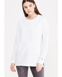 Женский белый свитер с круглым вырезом от Tommy Hilfiger Denim