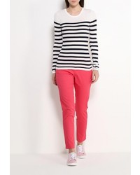 Женский белый свитер с круглым вырезом от Top Secret