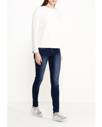 Женский белый свитер с круглым вырезом от Top Secret