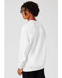 Мужской белый свитер с круглым вырезом от Topman