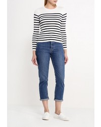 Женский белый свитер с круглым вырезом от Topshop