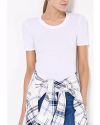 Женский белый свитер с круглым вырезом от Topshop