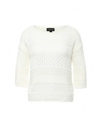 Женский белый свитер с круглым вырезом от Topshop