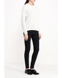 Женский белый свитер с круглым вырезом от Vero Moda