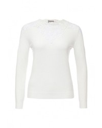 Женский белый свитер с круглым вырезом от Vero Moda