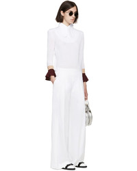 Женский белый свитер с круглым вырезом от Toga