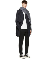 Мужской белый свитер с круглым вырезом от Blue Blue Japan