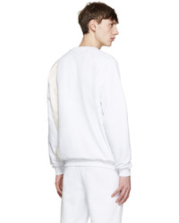 Мужской белый свитер с круглым вырезом от Cottweiler