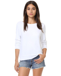 Женский белый свитер с круглым вырезом от Wildfox Couture