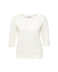Женский белый свитер с круглым вырезом от Zarina