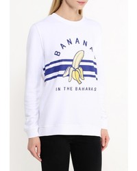 Женский белый свитер с круглым вырезом от Zoe Karssen