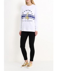 Женский белый свитер с круглым вырезом от Zoe Karssen