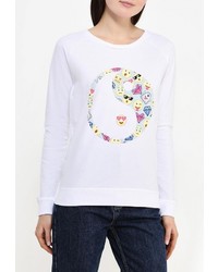 Женский белый свитер с круглым вырезом от Спартак