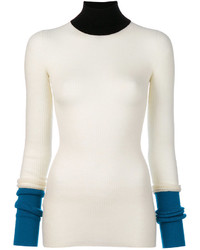 Женский белый свитер с принтом от Marni