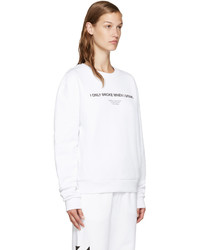 Женский белый свитер с принтом от Off-White