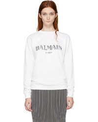 Женский белый свитер от Balmain