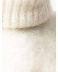 Женский белый свитер от Saint Laurent