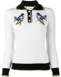Женский белый свитер от Gucci