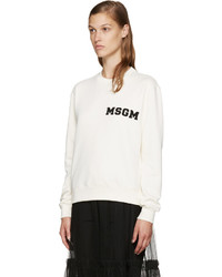 Женский белый свитер от MSGM