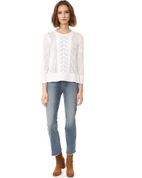 Женский белый свитер от BB Dakota